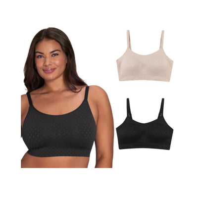 Hanes - Womens Playtex Seamless Full Coverage Wireless Bra 2-Pack