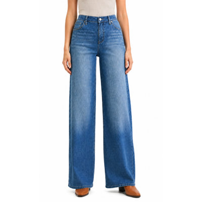 1822 Denim - Womens 35" Rolled to 32" Slim Wide Leg with Roll Cuff (Untacked)
