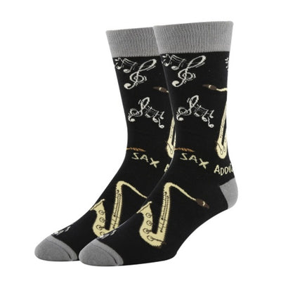 Oooh Yeah - Mens Sax Addict Mens Crew Socks