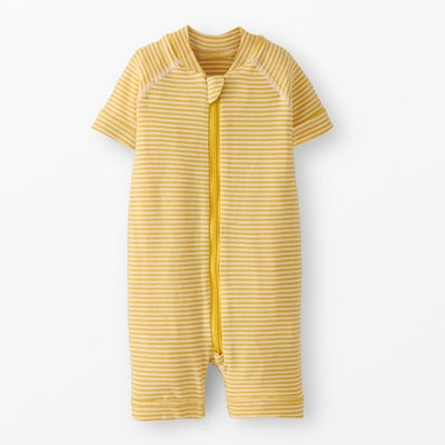 Hanna Andersson - Baby 2-Way Zip Striped Shortie Sleeper in Hannasoft Stretch™