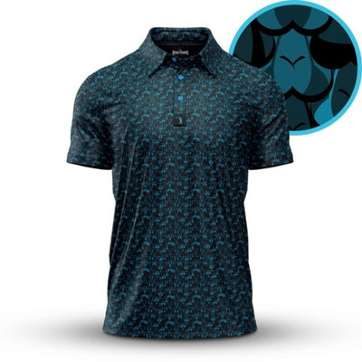 Bogey Bros - Mens Eyes Up Here Zapped Polo