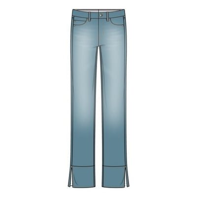 Liverpool Los Angeles - Womens Kennedy Straight with Cuff and Slit 30" Ins