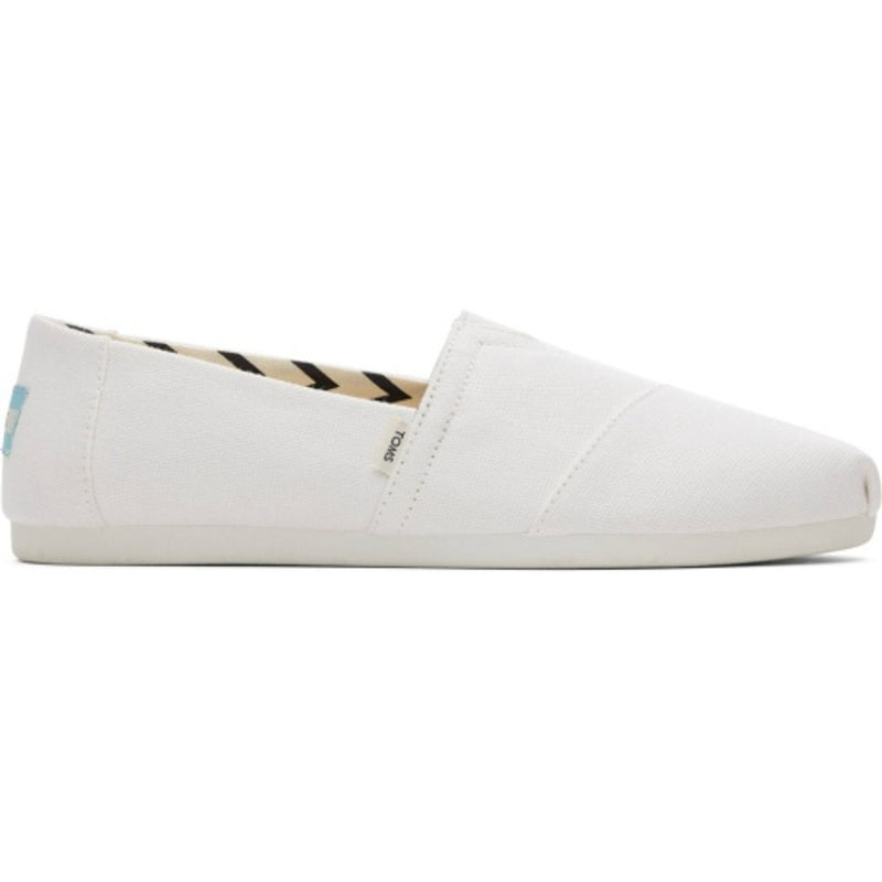 TOMS - Womens Alpargata Classic - White Recycled Cotton Canvas