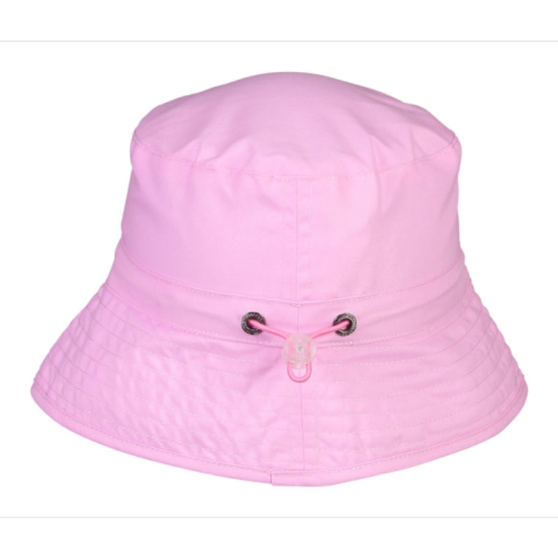 Snapper Rock - Kids Uv50 Bucket Hat Solid Pink