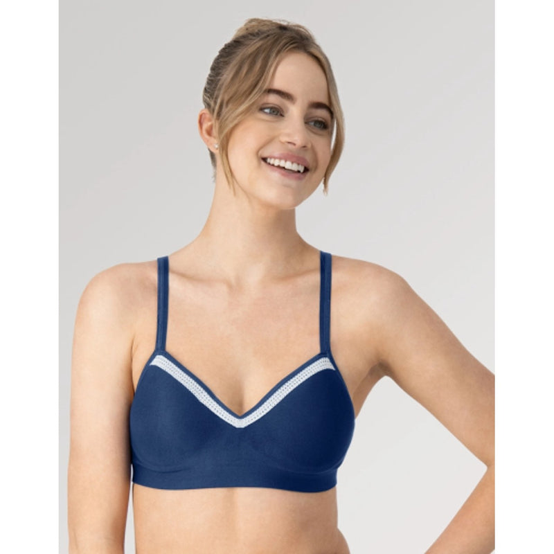 Hanes - Womens Foam Evolution Women’S Wireless Bra with Smoothtec Band