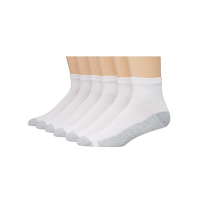 Hanes - Mens Cushion Ankle Socks 6-Pairs