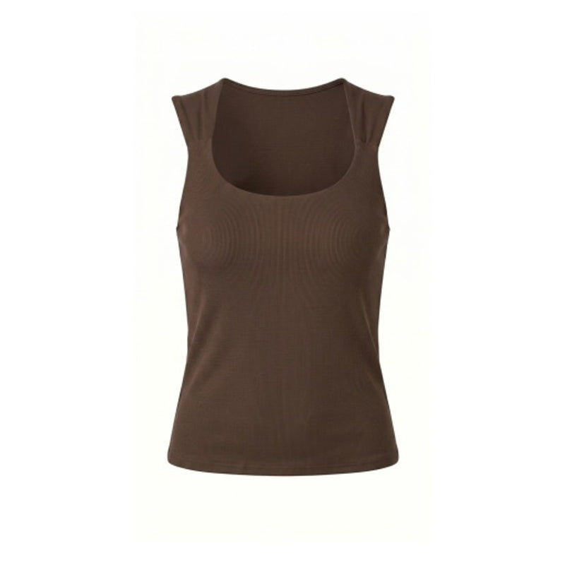 Liverpool Los Angeles - Womens Slvlss Built in Bra Knit Top