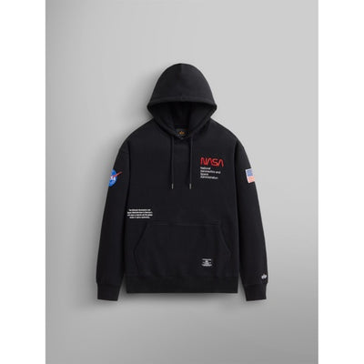 Alpha Industries - Mens Nasa Worm Logo Hoodie