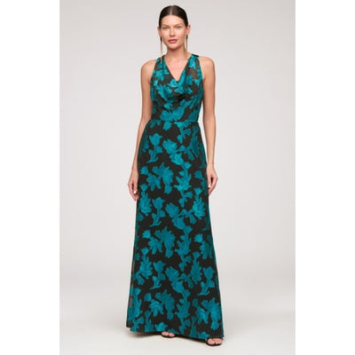 JS Collections - Womens Melba Cowl Neckline Gown