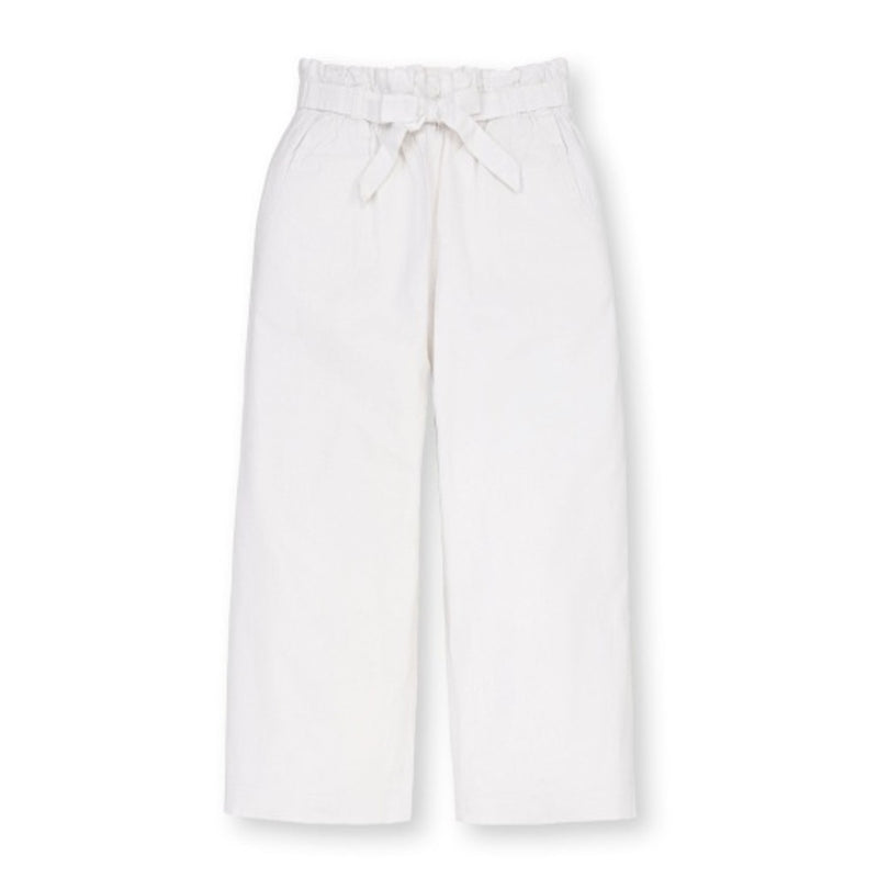 Hope & Henry - Girls Linen Paper Bag Tie-Waist Pant