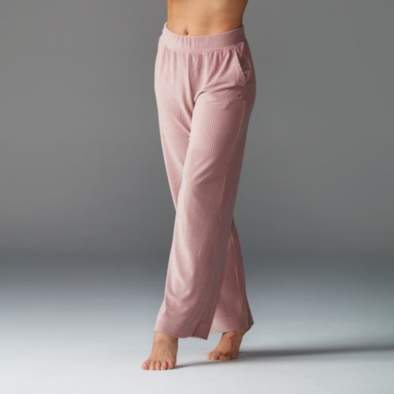 Thirty Three Threads - Unisex Wide Leg Brushed Rib Pant Primrose