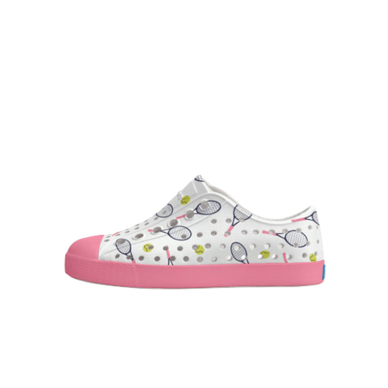 Native Shoes - Unisex Jefferson Print Kids - Shell White/ Parachute Pink/ Tennis