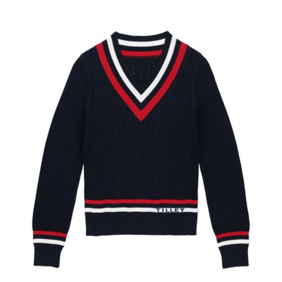 Tilley - Womens Preppy Deep V Sweater