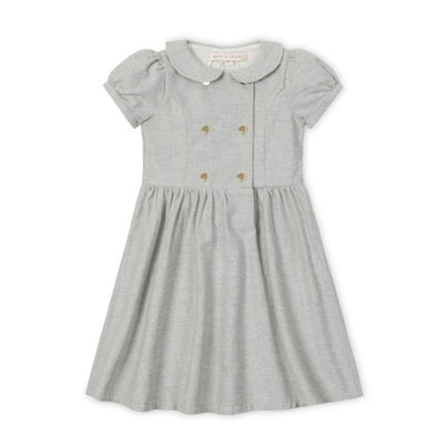 Hope & Henry - Girls Organic Double Breasted Flannel Dress