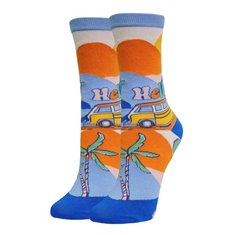 Oooh Yeah - Womens Hello Goodbye Womens Crew Socks