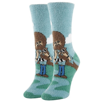 Oooh Yeah - Womens Bob Ross Blast Womens Crew Socks