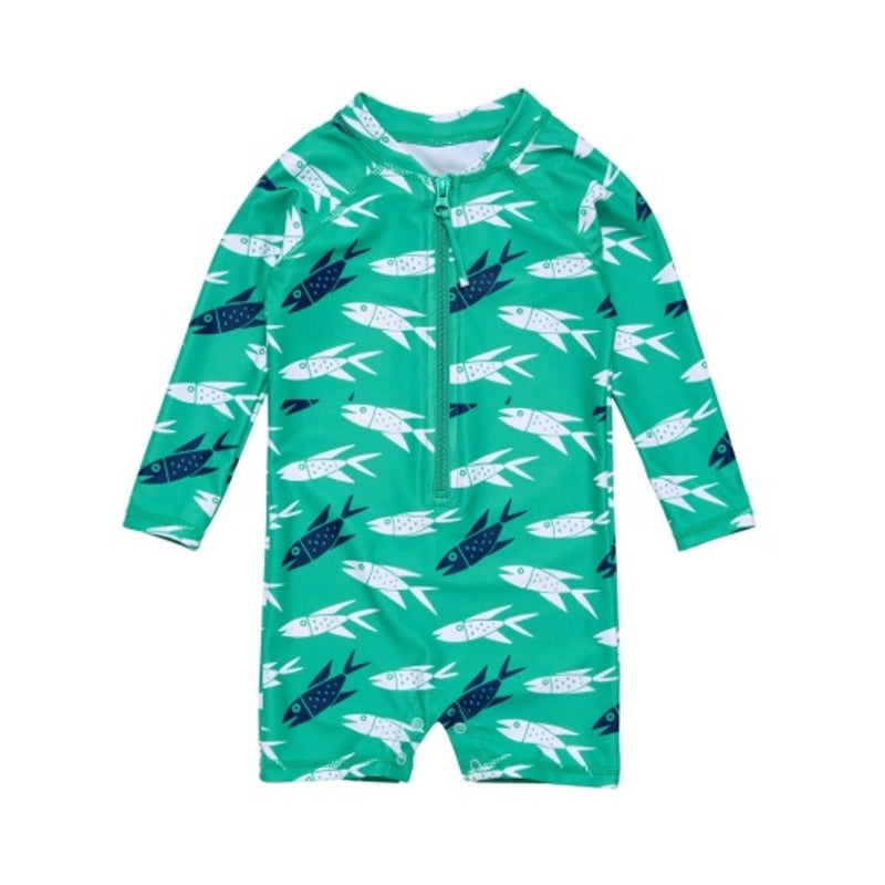 Snapper Rock - Boys Off the Hook Long Sleeve Sunsuit