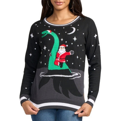 Tipsy Elves - Womens Nessie Ugly Christmas Sweater