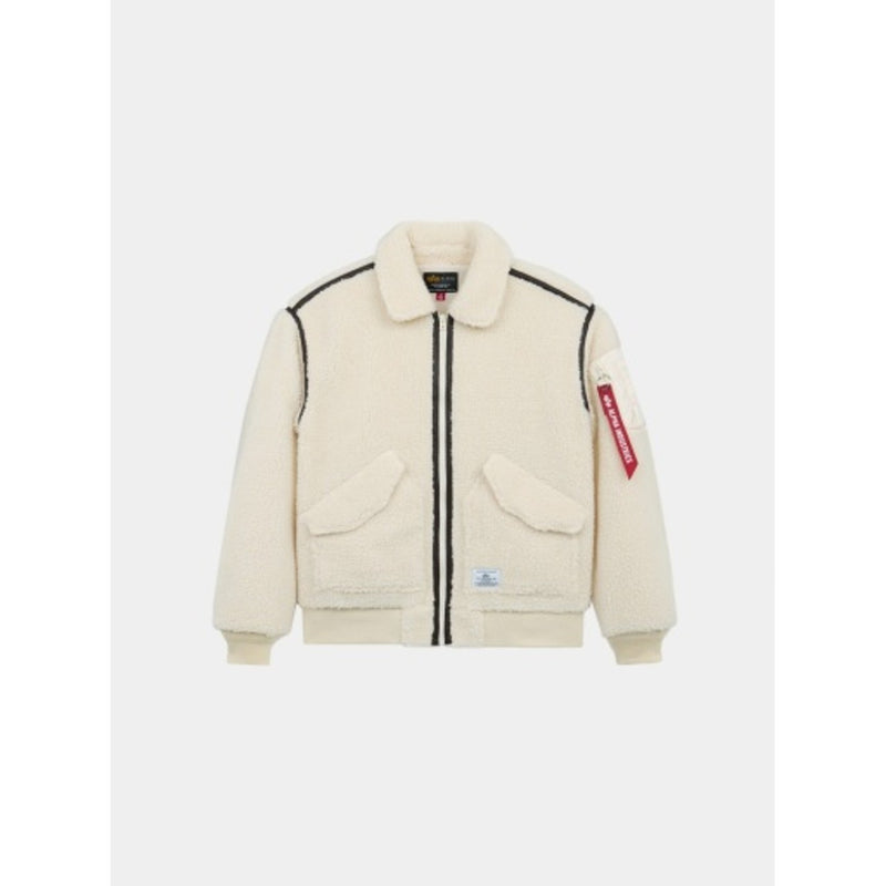 Alpha Industries - Womens Cwu 45/P Relaxed Fit Flight Jacket with (Sherpa)