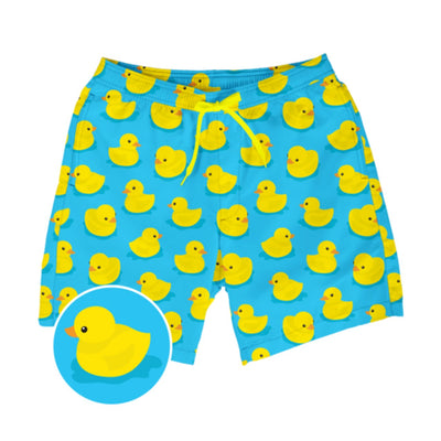 Tipsy Elves - Mens Rubber Ducky Stretch Swim Trunks
