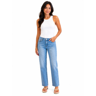 1822 Denim - Womens Petite 26" Straight Leg Jean