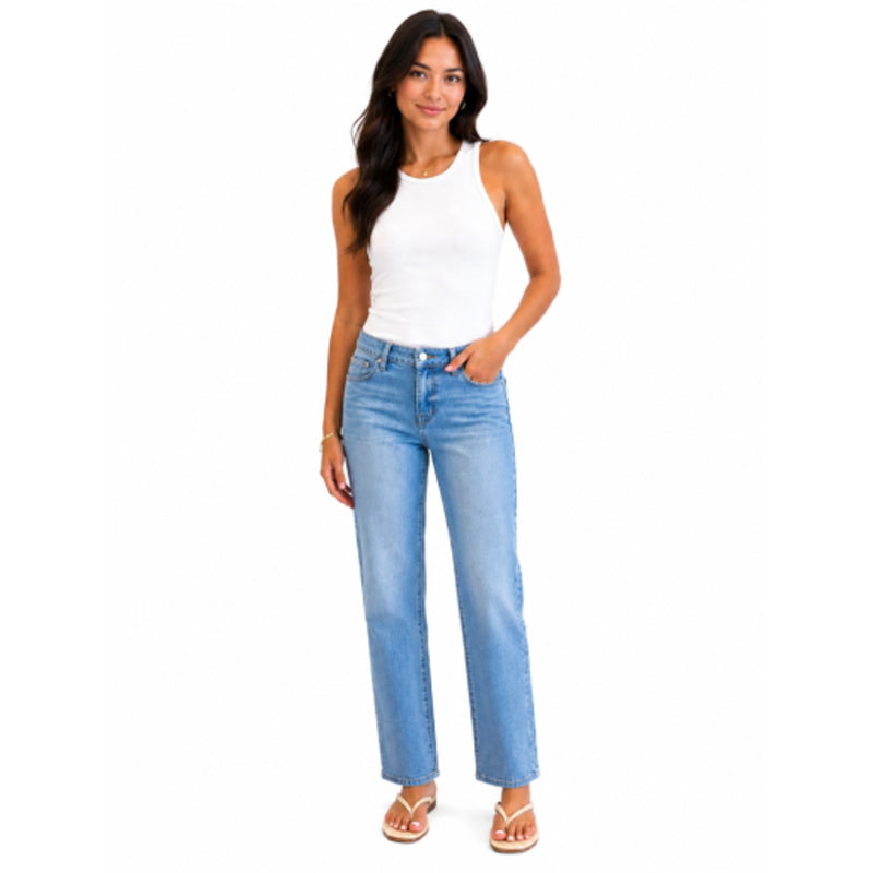 1822 Denim - Womens Petite 26" Straight Leg Jean