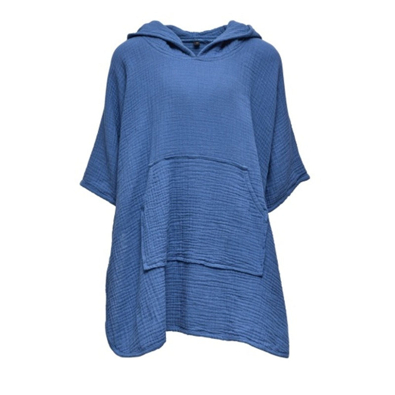 Snapper Rock - Boys Denim Blue Beach Poncho