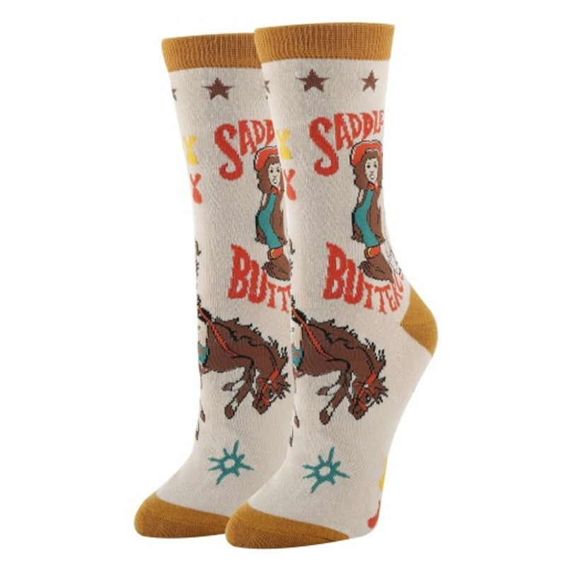 Oooh Yeah - Womens Saddle Up Womens Crew Socks