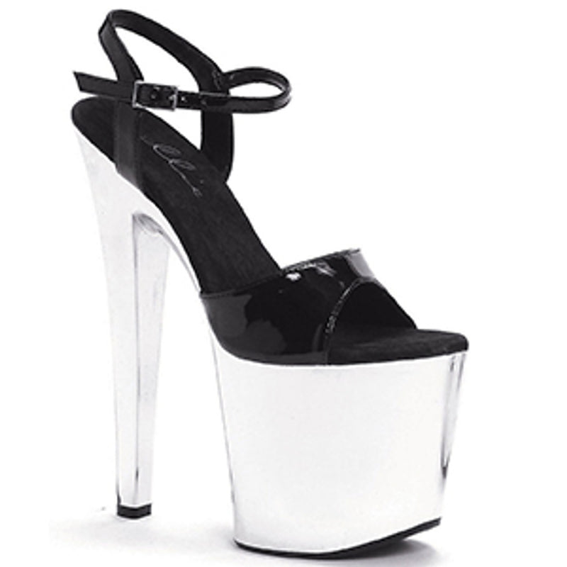 Ellie Shoes - 8" Heel Chrome Sandal