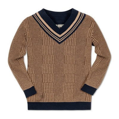 Hope & Henry - Boys Organic Intarsia Cricket Sweater