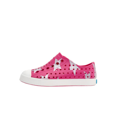 Native Shoes - Unisex Jefferson Print Kids - Shell White/ Shell White/ Rainbow Blur