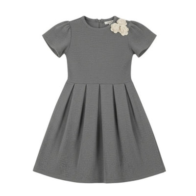 Hope & Henry - Girls Organic Pleated Sweater Dress