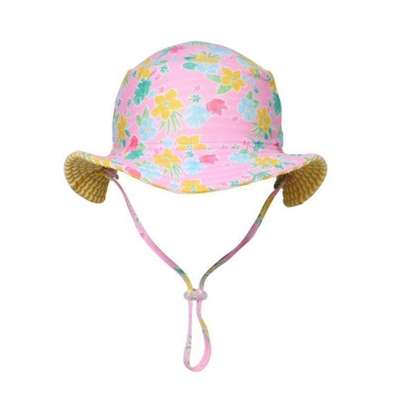 Snapper Rock - Girls Buttercup Bloom Reversible Bucket Hat