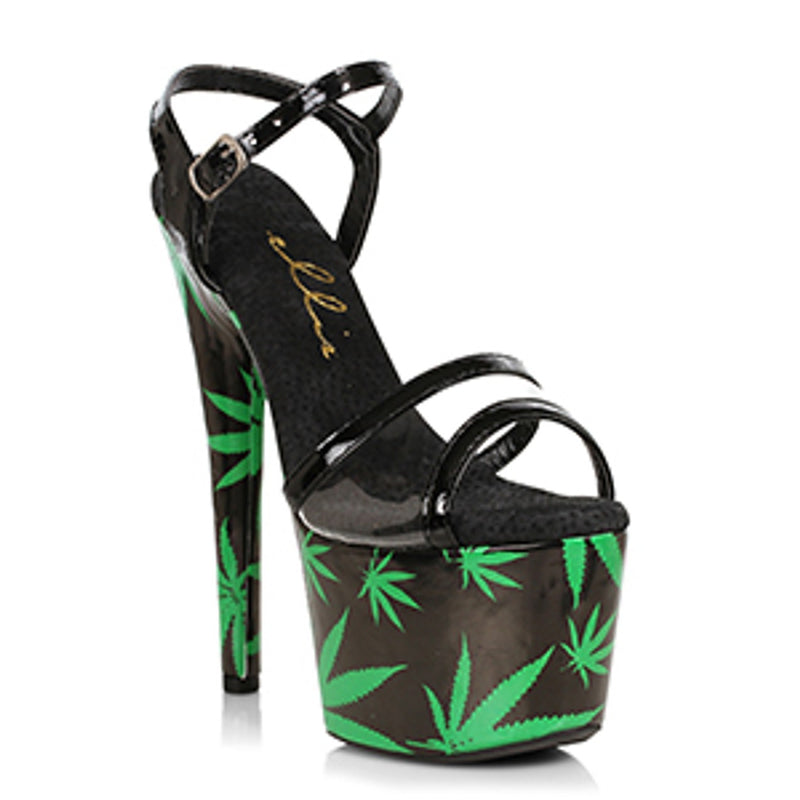 Ellie Shoes - 7" Stiletto Sandal with Marijuna Platform