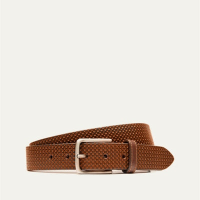 WILL Leather Goods - Mens Embossed Golf Belt