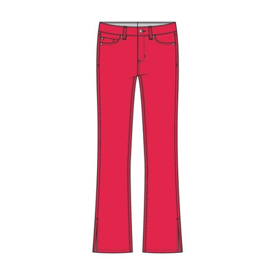 Liverpool Los Angeles - Womens Hannah Cropped Flare with Slit Hem 23.5" Ins
