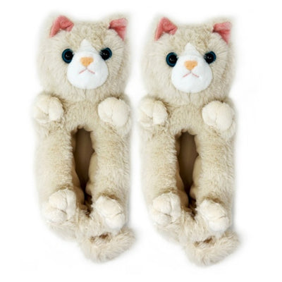 Oooh Yeah - Kids Molly the Kitty-Animal Hugger Slippers- Kids, 1 Size 1-5