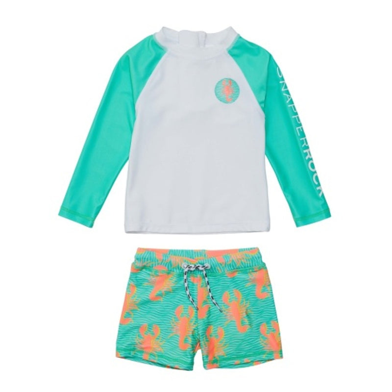 Snapper Rock - Boys Ocean Clawed Long Sleeve Set