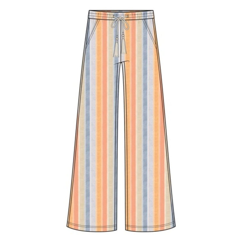Liverpool Los Angeles - Womens Pull on Drawstring Wb Wide Leg
