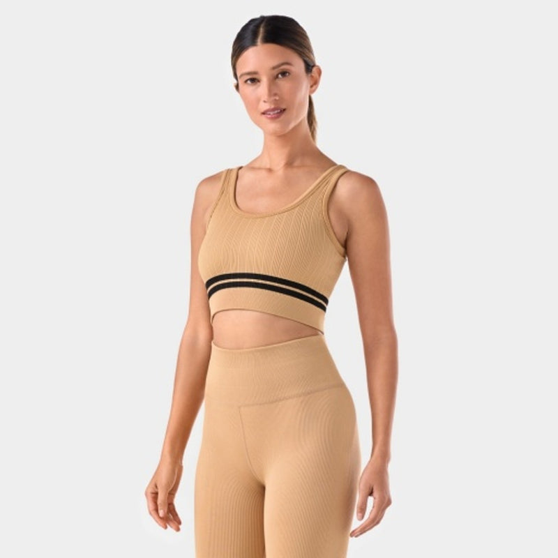 Thirty Three Threads - Unisex Seamless Vibe Rib Bra Cappuccino