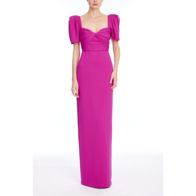 Badgley Mischka - Womens Puff Slv Gown