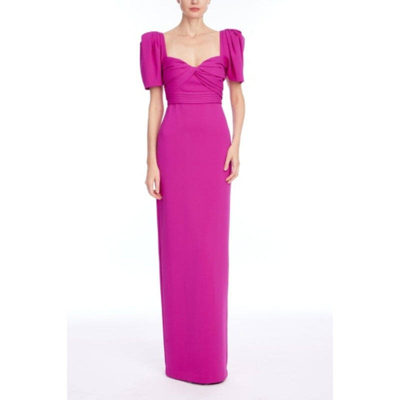 Badgley Mischka - Womens Puff Slv Gown