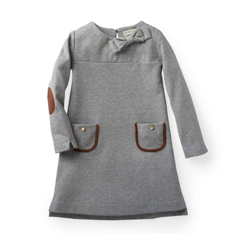 Hope & Henry - Girls Quilted Ponte Riding Dress
