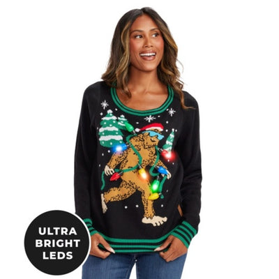 Tipsy Elves - Womens Lit Legend Light Up Ugly Christmas Sweater