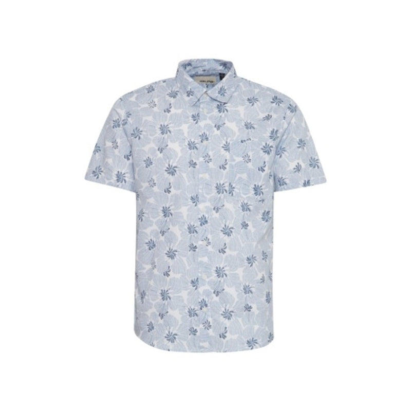 DK Company - Mens Button-Up Shirt with Flower Print