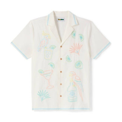 Tipsy Elves - Mens Tequilin' Time Linen Cabana Shirt