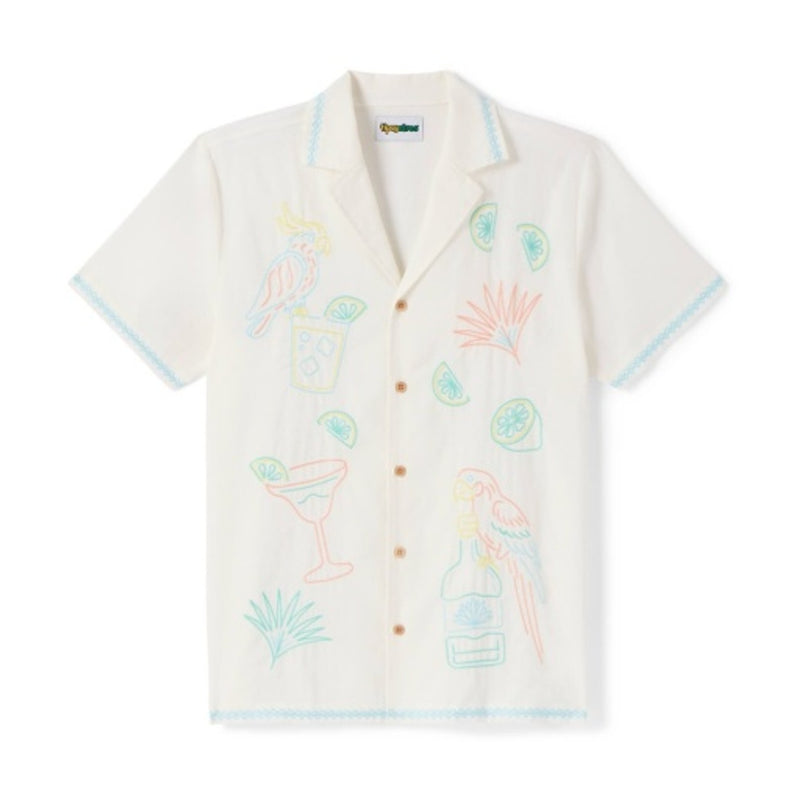 Tipsy Elves - Mens Tequilin' Time Linen Cabana Shirt