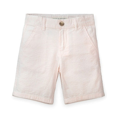 Hope & Henry - Boys Organic Seersucker Short Pink