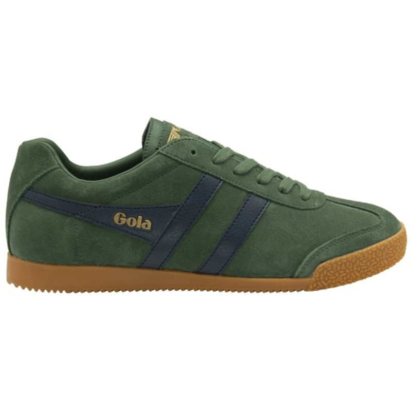 Gola - Mens Harrier Suede Sneakers - Evergreen/Navy