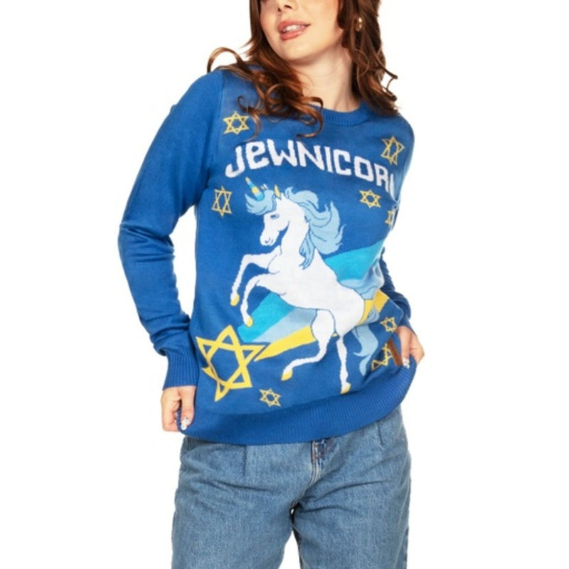 Tipsy Elves - Womens Jewnicorn Sweater